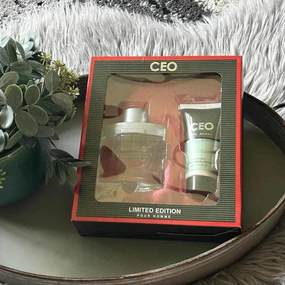 Limited Edition CEO 1.7oz/50ml Eau De Toilette EDT Spray & After Shave Cream NEW